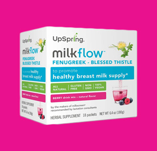 Upspring milkflow drink mix, weeSpring breastfeeding giveaway