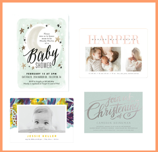 minted gift card for birth announcements, baby shower, weeSpring giveaway