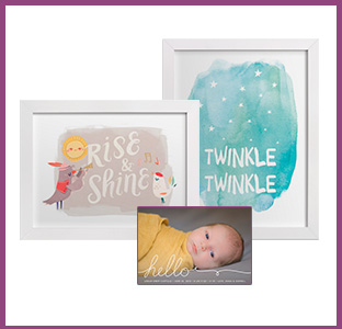 minted birth announcements and nursery art, weeSpring giveaway